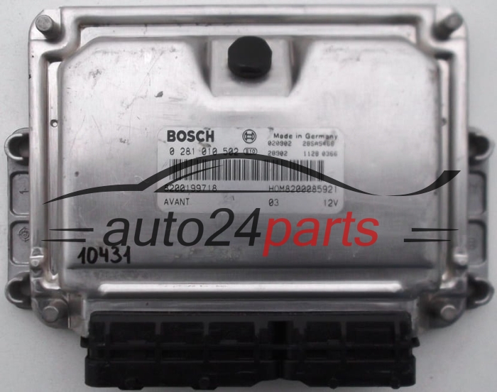 CENTRALINA MOTORE RENAULT MEGANE KANGOO 1.9 TDI, BOSCH 0 281 010 502