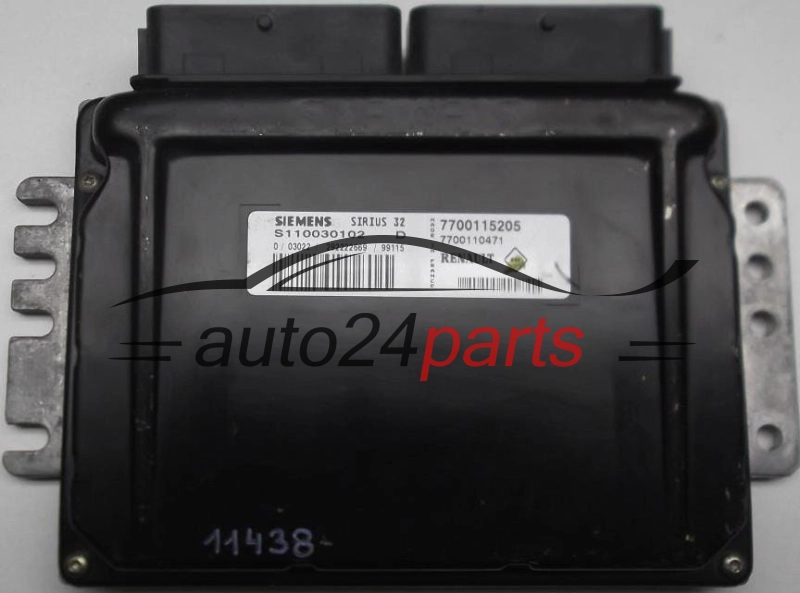 ΜΟΝΑΔΑ ΕΛΕΓΧΟΥ ΚΙΝΗΤΗΡΑ RENAULT TWINGO 1.2 S110030102 D, S110030102D, 7700115205