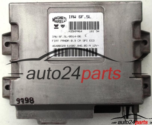 ECU ENGINE CONTROLLER FIAT PANDA 0.9, IAW 6F.SL, IAW6FSL, IAW 6F.SL/0914-B6, 61602.046.03, 6160204603 
