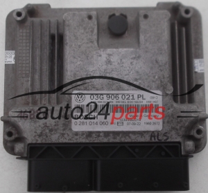 CENTRALINA MOTORE AUDI VW SEAT 1.9 TDI BOSCH 0 281 014 060, 0281014060, 03G 906 021 PL, 03G906021PL, 03G 906 021 AN, 03G906021AN 