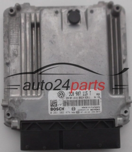 CENTRALINA DO MOTORE VOLKSWAGEN PASSAT 2.0 TSI BOSCH 0 261 S02 474, 0261S02474, 3C0 907 115 T, 3C0907115T, 8P0907115B, MED9.1 