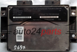 MOTORSTEUERGERÄT ECU STEUERGERÄT CITROEN PEUGEOT 1.9 LUCAS R04080034A PSA 9641390180 SOFT 9648225280, DCN2 DWLC12