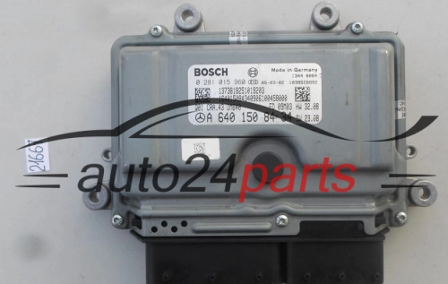 MERCEDES W169 BOSCH 0 281 015 960, 0281015960, A 640 150 84 34, A6401508434