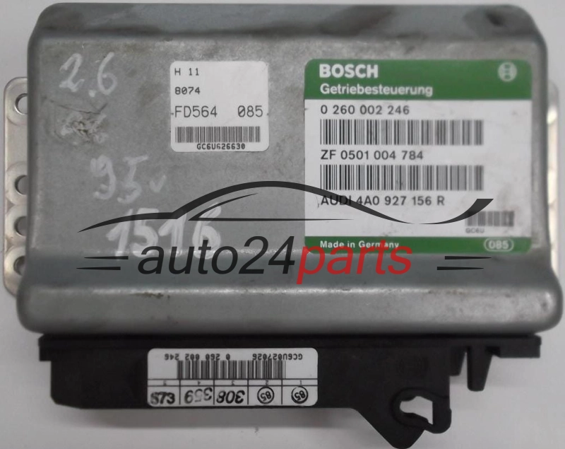 STEROWNIK SKRZYNI AUTOMATYCZNEJ AUDI A6 C4 100 2.6 4A0927156R, 4A0 927 156 R, BOSCH 0260002246, 0 260 002 246, ZF0501004784, ZF 0501 004 784 