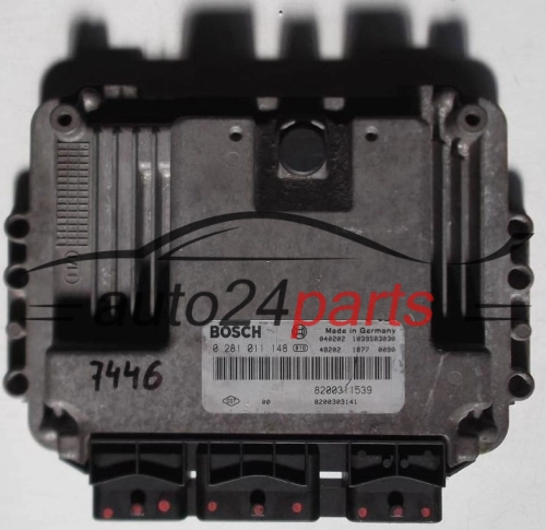 KOMPUTER STEROWNIK SILNIKA RENAULT LAGUNA 1.9 DCI BOSCH 0281011148