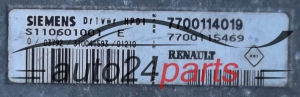KOMPUTER STEROWNIK SILNIKA RENAULT MEGANE COUPE 2.0 SIEMENS S110601001 E, S110601001E, 7700114019, 7700115469