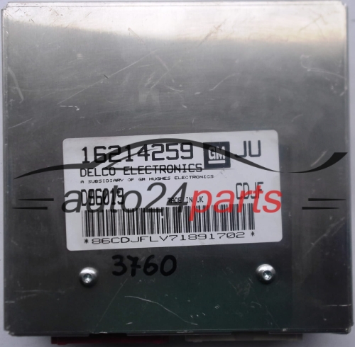CALCULATEUR MOTEUR OPEL ASTRA 1.6 X16XE DELCO 16214259 JU, 16214259JU, D96019, CDJF, BZKY, CKYH
