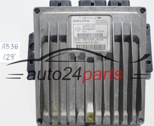 KOMPUTER STEROWNIK SILNIKA RENAULT CLIO 1.5 DCI R0410C081A, 8200331477, 8200284277 