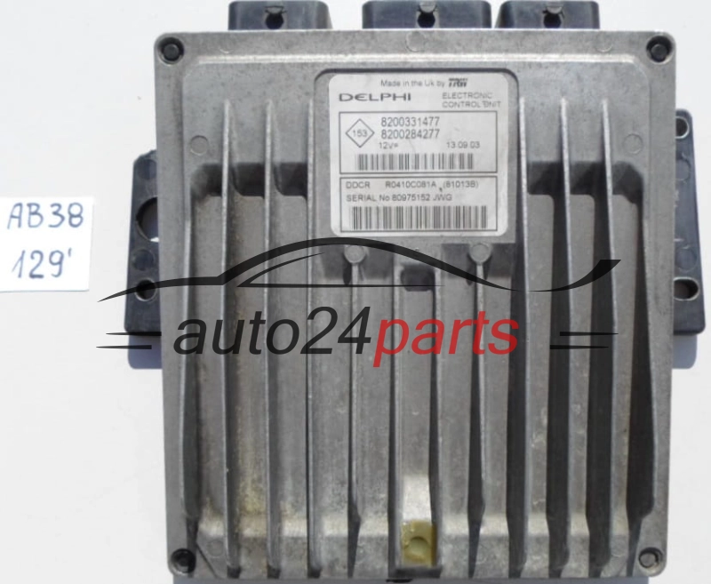 KOMPUTER STEROWNIK SILNIKA RENAULT CLIO 1.5 DCI R0410C081A, 8200331477, 8200284277 