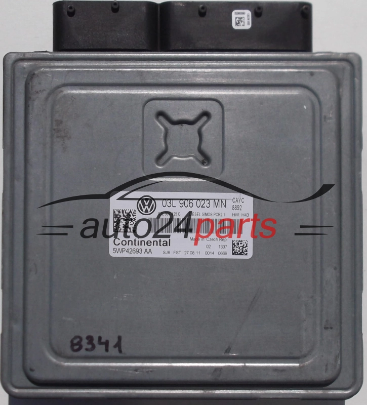 CENTRALINA MOTORE  VW VOLKSWAGEN GOLF MK6 1.6 TDI, 5WP42693AA, 03L906023MN, SIMOS PRC2.1