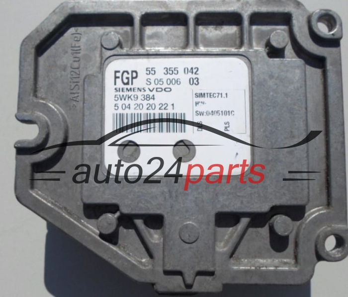 Μονάδα Ελέγχου Κινητήρα OPEL MERIVA 1.8 SIEMENS 5WK9 384,  FGP 55 355 042