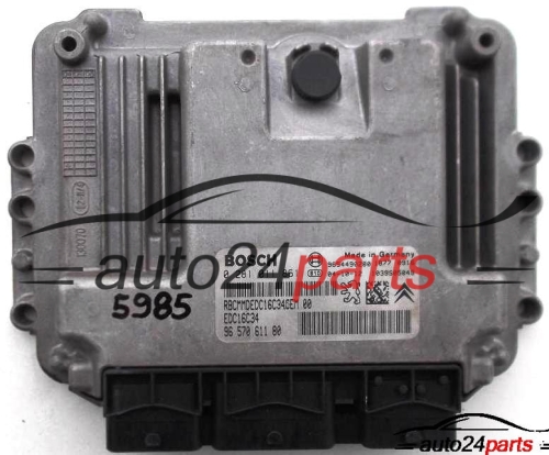 MOTORSTEUERGERÄT ECU STEUERGERAT CITROEN PEUGEOT 1.4 HDI BOSCH 0 281 011 861, 0281011861, 96 570 611 80, 9657061180, 9654490280 