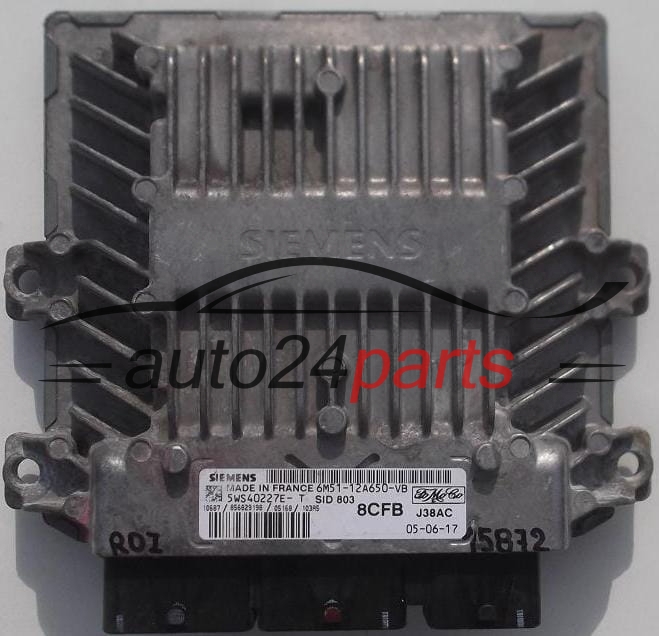 ECU ENGINE CONTROLLER FORD FOCUS C-MAX 2.0 TDCI SIEMENS 5WS40227E-T