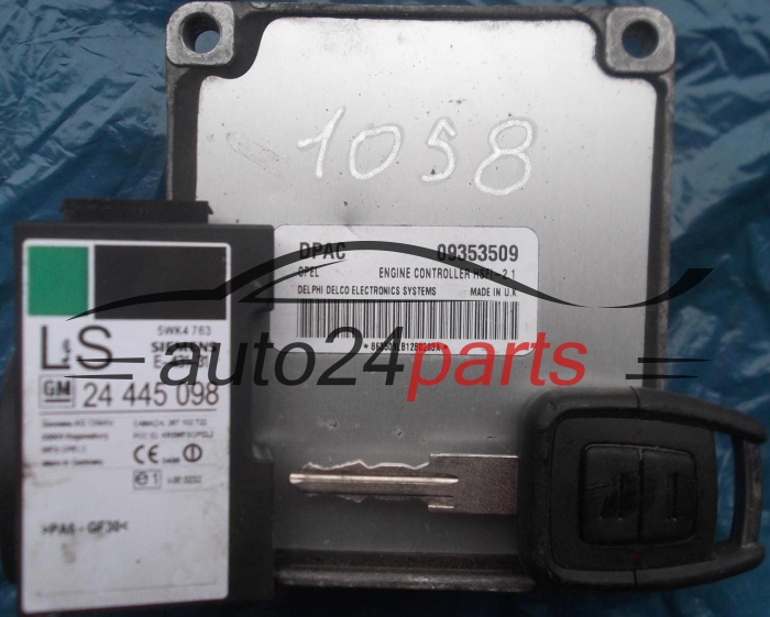 MOTORSTEUERGERÄT ECU STEUERGERAT OPEL ASTRA CORSA VECTRA ZAFIRA 1.4 Z14XE 1.6 Z16XE Z16SE 09353509 DPAC