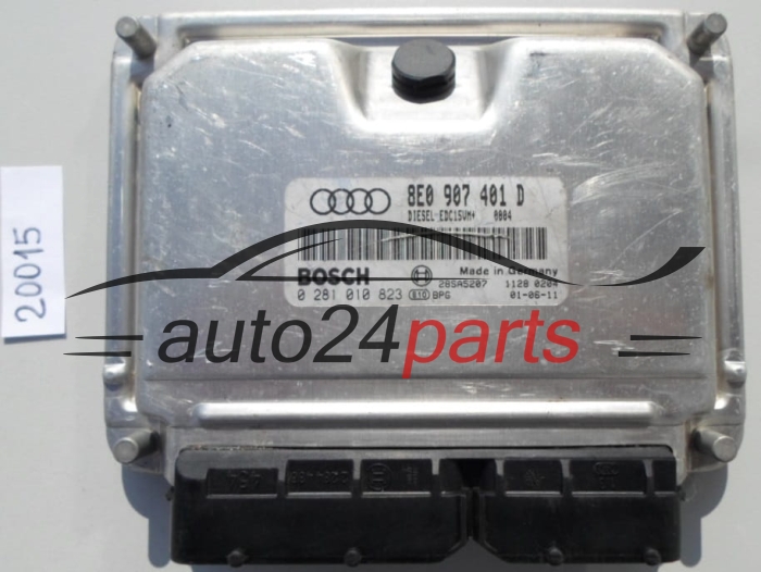 KOMPUTER STEROWNIK SILNIKA VOLKSWAGEN AUDI A4 B6 B7 BOSCH 0 281 010 823, 0281010823, 8E0 907 401 D, 8E0907401D