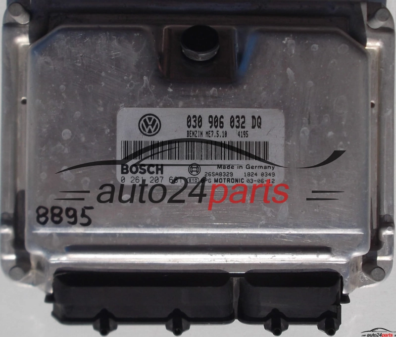 CALCULATEUR MOTEUR VW VOLKSWAGEN LUPO 1.4, BOSCH 0 261 207 681, 0261207681, 030 906 032 DQ, 030906032DQ, ME7.5.10 