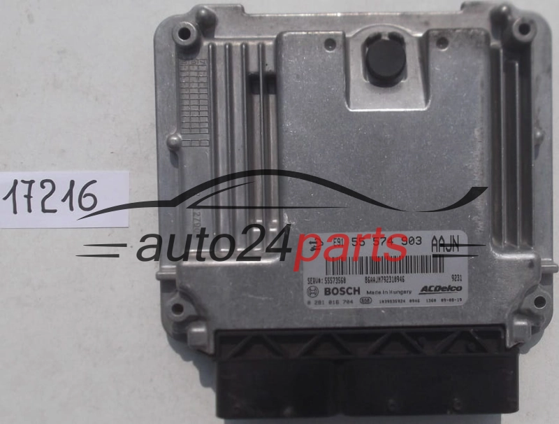 Μονάδα Ελέγχου Κινητήρα OPEL INIGNIA A20DTJ BOSCH 0 281 016 704, 0281016704, ACDelco 55 574 903, 55574903, AAJN, 55573560