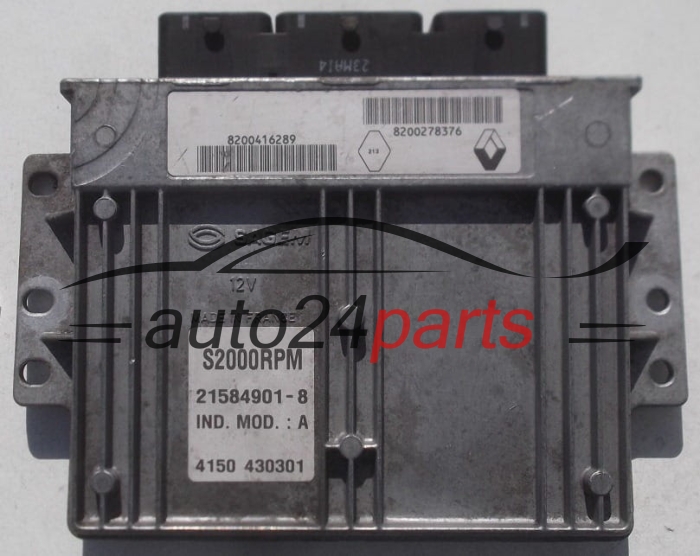 ECU ENGINE CONTROLLER RENAULT LAGUNA 1.8 SAGEM 21584901-8,  8200416289, 8200278376