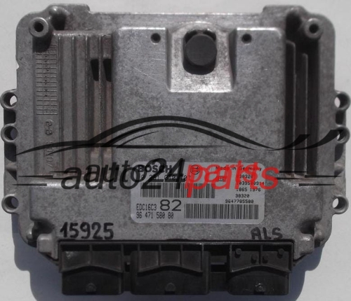CALCULATEUR MOTEUR PEUGEOT 206 1.4 HDI BOSCH 0 281 010 707, 0281010707, 96 471 580 80, 9647158080, 9647785580, EDC16C3 82, 1039S00914