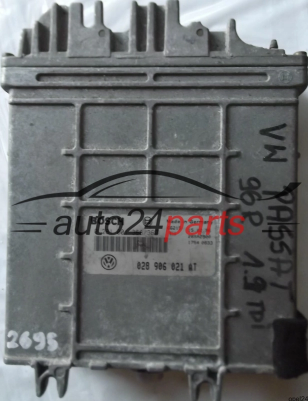MOTORSTEUERGERÄT ECU STEUERGERÄT VW VOLKSWAGEN PASSAT 1.9 TDI 028906021AT, 028 906 028 AT, BOSCH 0 281 001 368/369, 0281001368, 0281001369, 28SA2900 