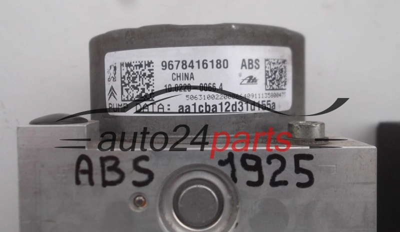 ABS POMPA CENTRALINA CITROEN C3 9678416180, ATE 10.0220-0066.4