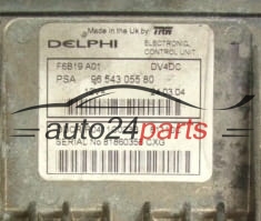 ECU CENTRALITA DE MOTOR  CITROEN C3 1.4 HDI Delphi R0411C023B, PSA 96 543 055 80