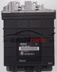 CENTRALINA DO MOTORE VOLKSWAGEN GOLF VENTO 1.4 BOSCH 0 261 200 257, 0261200257, 030 906 026 C, 030906026C 