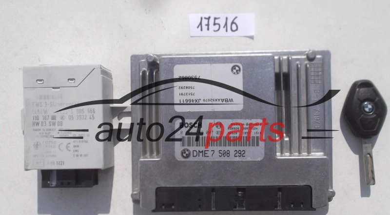  CENTRALITA DE MOTOR BMW 3ER E46 BOSCH 0 261 209 007, 0261209007, DME 7 508 292, 7508292
