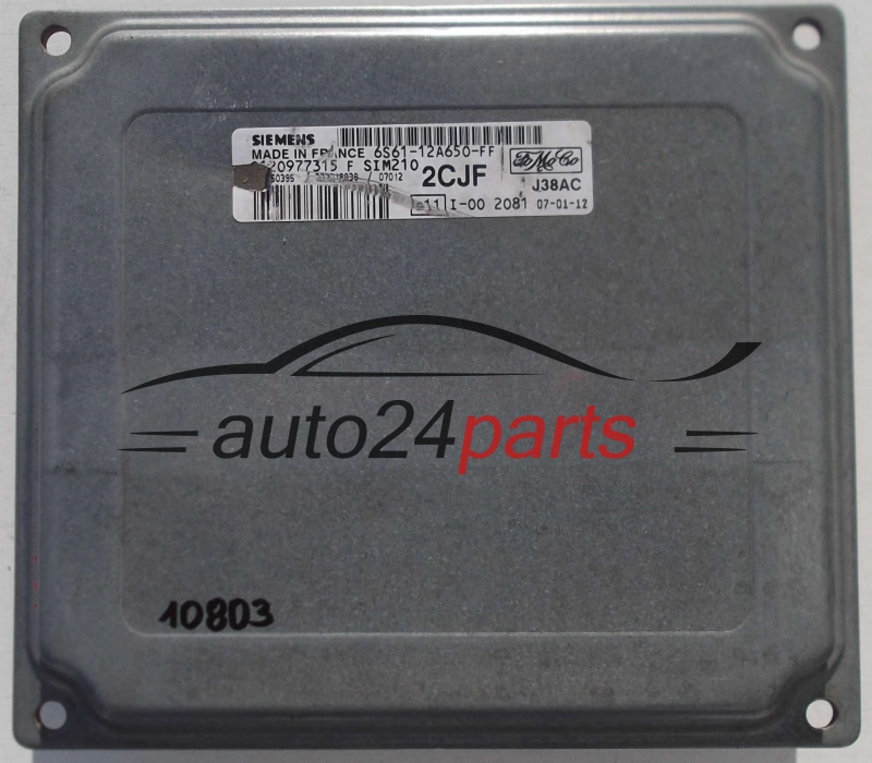 Μονάδα Ελέγχου Κινητήρα FORD FIESTA SIEMENS S120977315 F,  FoMoCo 6S61-12A650-FF,  2CJF