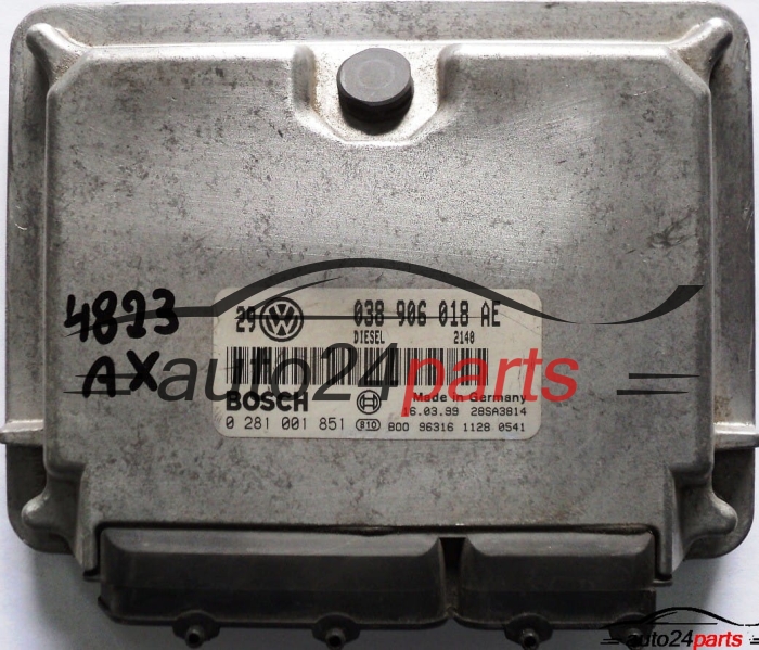 calculateur moteur pour vw volkswagen golf, bora 1.9 tdi