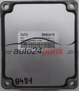 ECU ENGINE CONTROLLER OPEL ASTRA, CORSA, VECTRA, ZAFIRA 1.6, 09353479 DJTU, 09353479DJTU, HSFI-2.1 