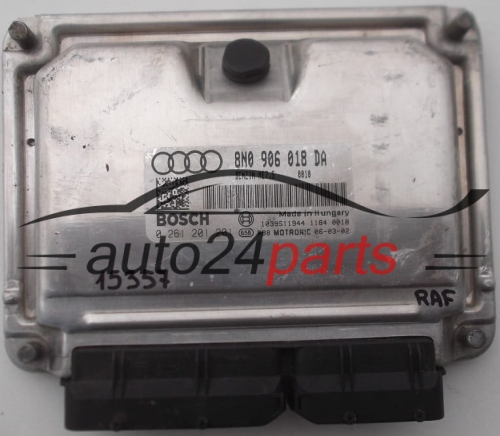 KOMPUTER STEROWNIK SILNIKA AUDI BOSCH 0 261 201 201, 0261201201, 8N0 906 018 DA, 8N0906018DA