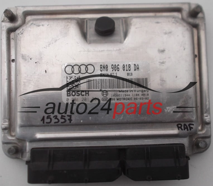 KOMPUTER STEROWNIK SILNIKA AUDI BOSCH 0 261 201 201, 0261201201, 8N0 906 018 DA, 8N0906018DA