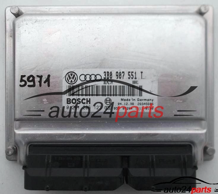 ECU ENGINE CONTROLLER AUDI A4 A6 2.8 AQD BOSCH 0 261 206 123, 0261206123, 3B0 907 551 T, 3B0907551T