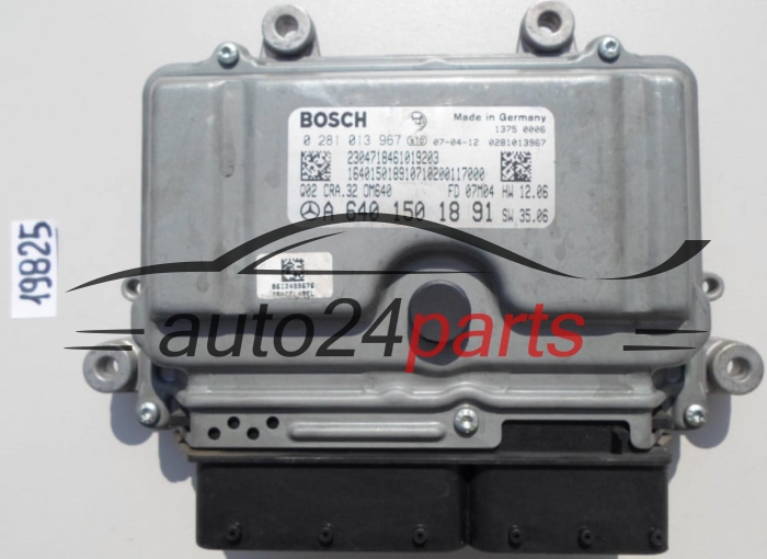 KOMPUTER STEROWNIK SILNIKA MERCEDES 3.2 CDI BOSCH 0 281 013 967, 0281013967, A 640 150 18 91, A6401501891, CRA.32 
