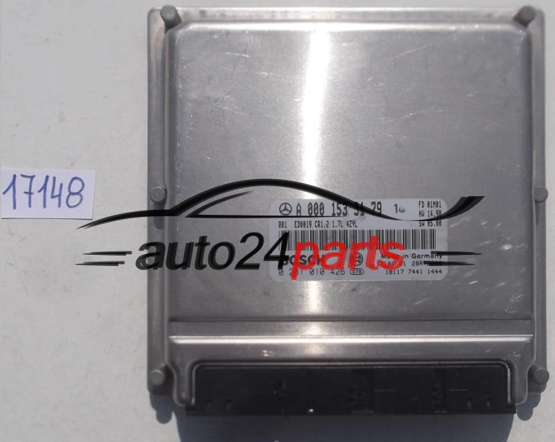 MOTORSTEUERGERÄT ECU STEUERGERAT MERCEDES A170 1.7 CDI, BOSCH 0 281 010 426, 0281010426, A 000 153 31 79, A0001533179