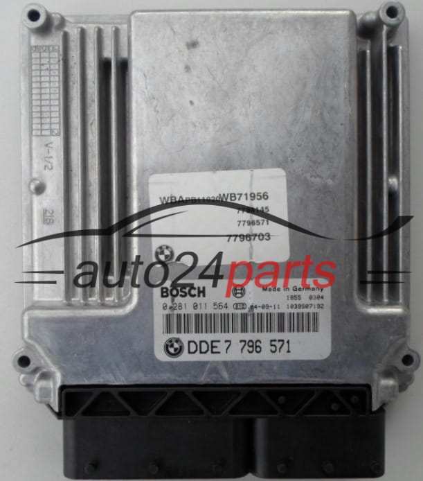 ECU ENGINE CONTROLLER BMW E53 X3 2.0 D BOSCH 0 281 011 564,  DDE 7 796 571
