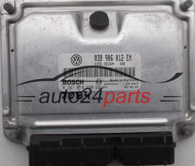 KOMPUTER STEROWNIK SILNIKA SEAT IBIZA 1.9 TDI BOSCH 0 281 010 690, 0281010690, 038 906 012 EM, 038906012EM