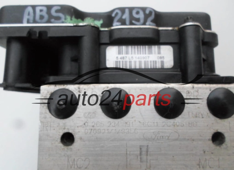 ABS POMPA I STEROWNIK FORD TRANSIT BOSCH 0 265 234 191, 0265234191, 6C11-2C405-BD, 6C112C405BD, 0 265 950 398, 0265950398