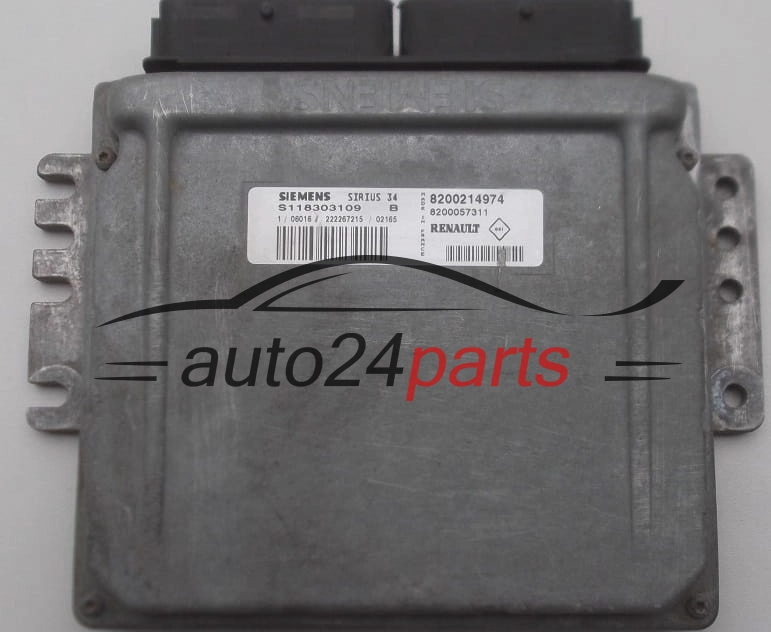 RENAULT CLIO SCENIC SIEMENS S118303109 B, S118303109B, 8200214974, 8200057311
