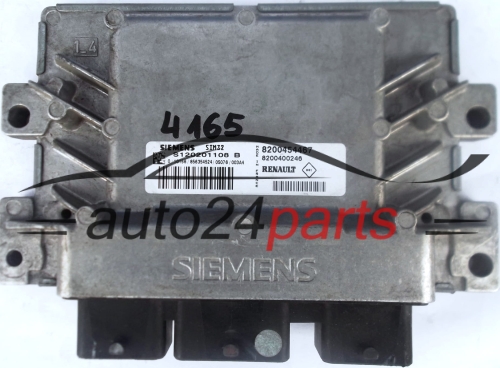 ECU CENTRALITA DE MOTOR RENAULT CLIO SIEMENS S120201108 B, S120201108B, 8200454467, 8200400246, SIM32