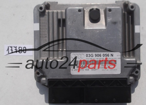 Μονάδα Ελέγχου Κινητήρα AUDI A3 1.9 TDI BOSCH 0 281 015 168, 0281015168, 03G 906 056 N, 03G906056N, 03G 906 021 AB, 03G906021AB, DIESEL EDC16U34