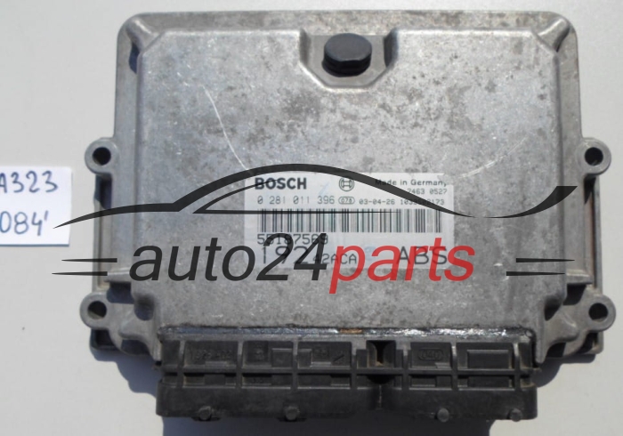 KOMPUTER STEROWNIK SILNIKA FIAT STILO 1.9 JTD BOSCH 0 281 011 396,  55187569