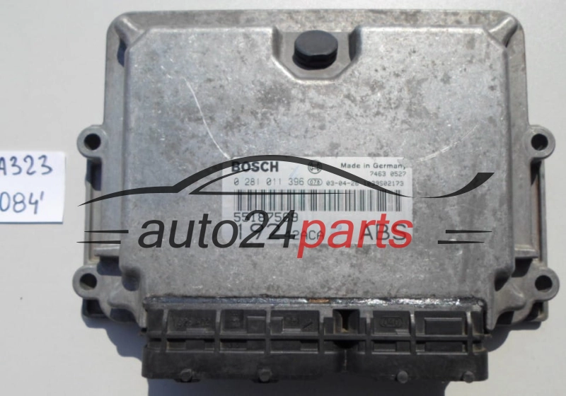 KOMPUTER STEROWNIK SILNIKA FIAT STILO 1.9 JTD BOSCH 0 281 011 396,  55187569