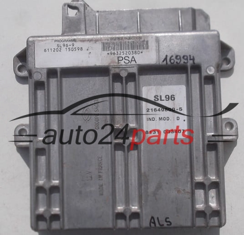 CALCULATEUR MOTEUR CITROEN PEUGEOT 1.4 SAGEM 21649800-5