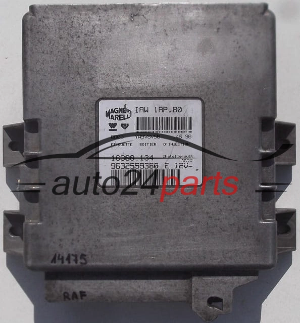 Μονάδα Ελέγχου Κινητήρα PEUGEOT 206 MAGNETI MARELLI IAW 1AP.80, IAW1AP80, 16300.134, 16300134, 9632559380 E