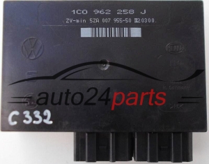 COMFORT CONTROL MODULE 1C0962258J, 1C0 962 258 J, HELLA 5ZA007955-50, 5ZA 007 955-50 SEAT SKODA VW