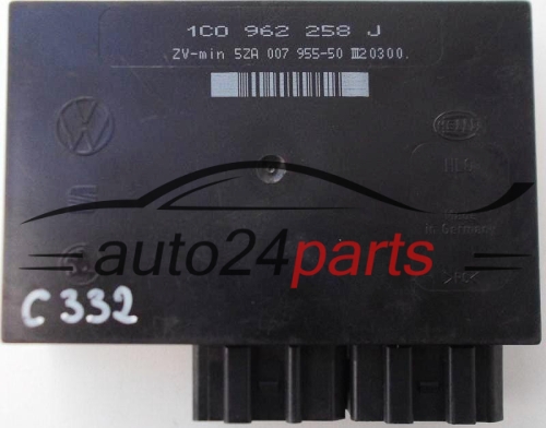 COMFORT CONTROL MODULE 1C0962258J, 1C0 962 258 J, HELLA 5ZA007955-50, 5ZA 007 955-50 SEAT SKODA VW