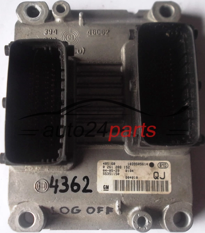 Μονάδα Ελέγχου Κινητήρα OPEL  BOSCH 0 261 208 152, GM 55351150 QJ