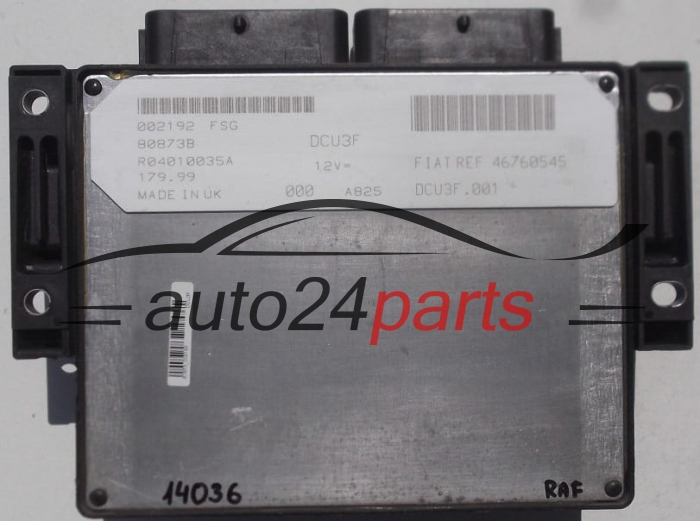 ECU CENTRALITA DE MOTOR FIAT PUNTO LUCAS R04010035A, 46760545